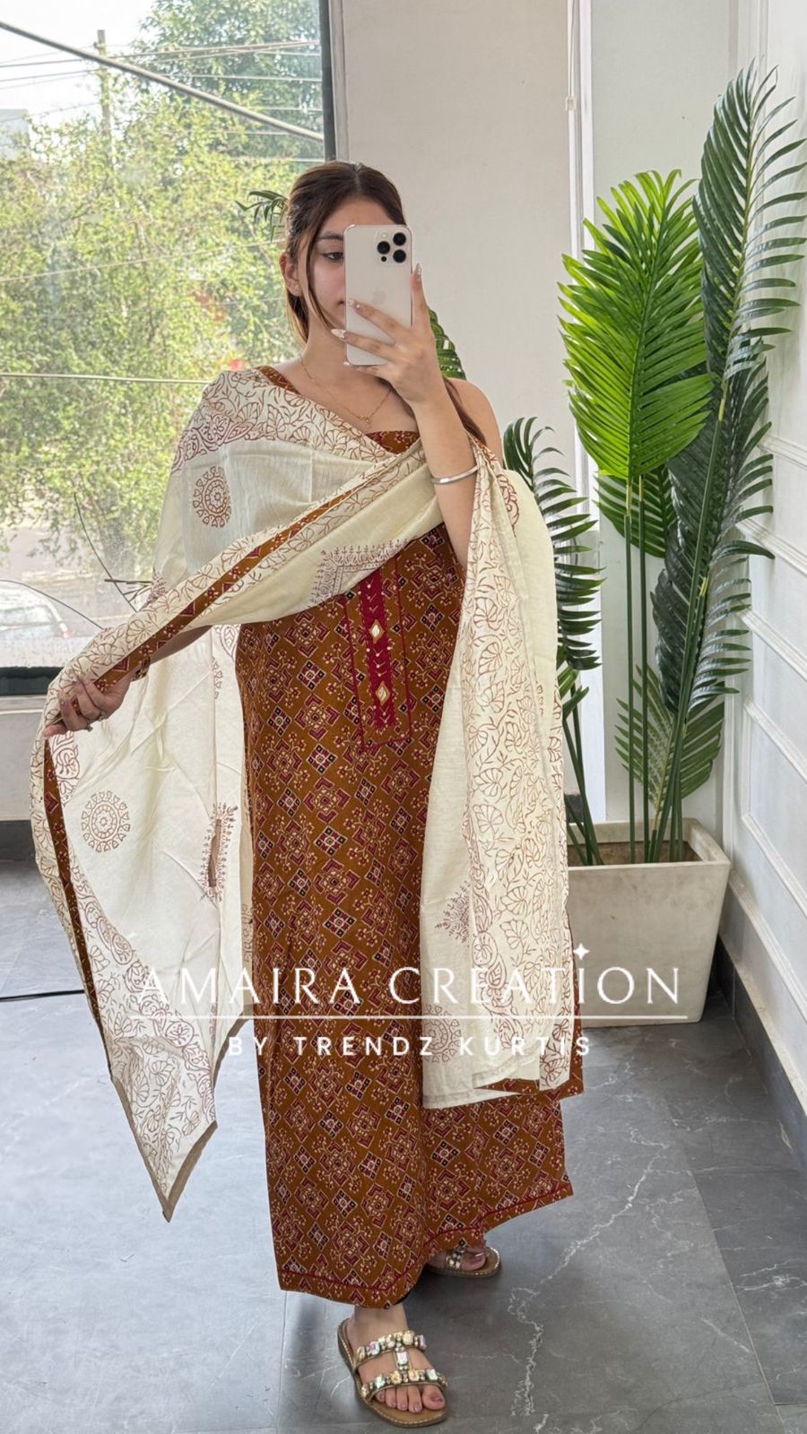 Premium Cotton Mustard Colour Jaipuri Print Unstitch Suit