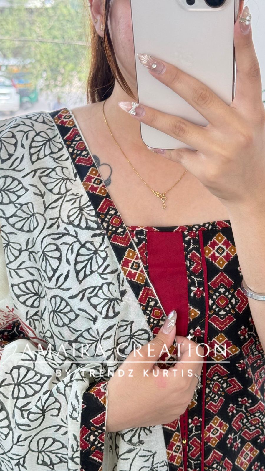 Premium Cotton Black colour Jaipuri Print unstitch suit