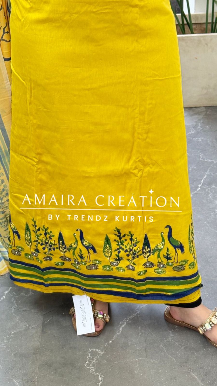 Premium Glaze Cotton Lemon Colour Unstitched