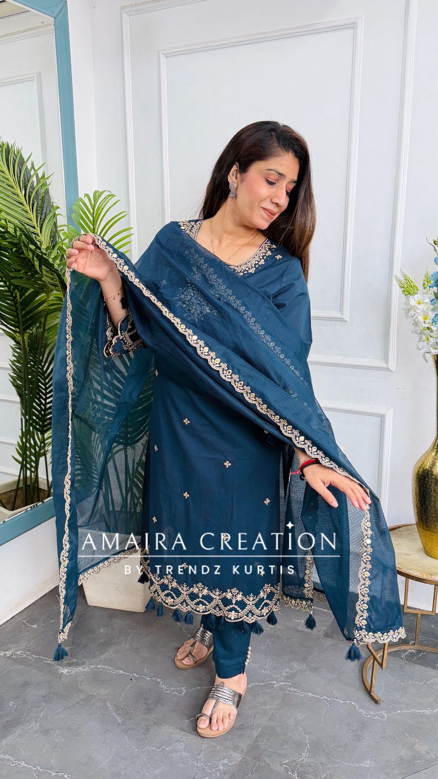 Inayat (Peacock Blue)
