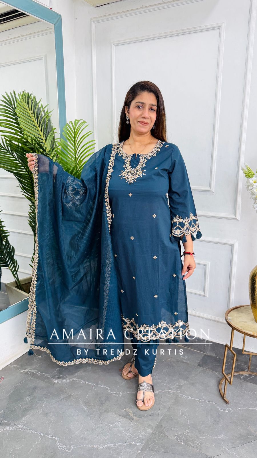Inayat (Peacock Blue)