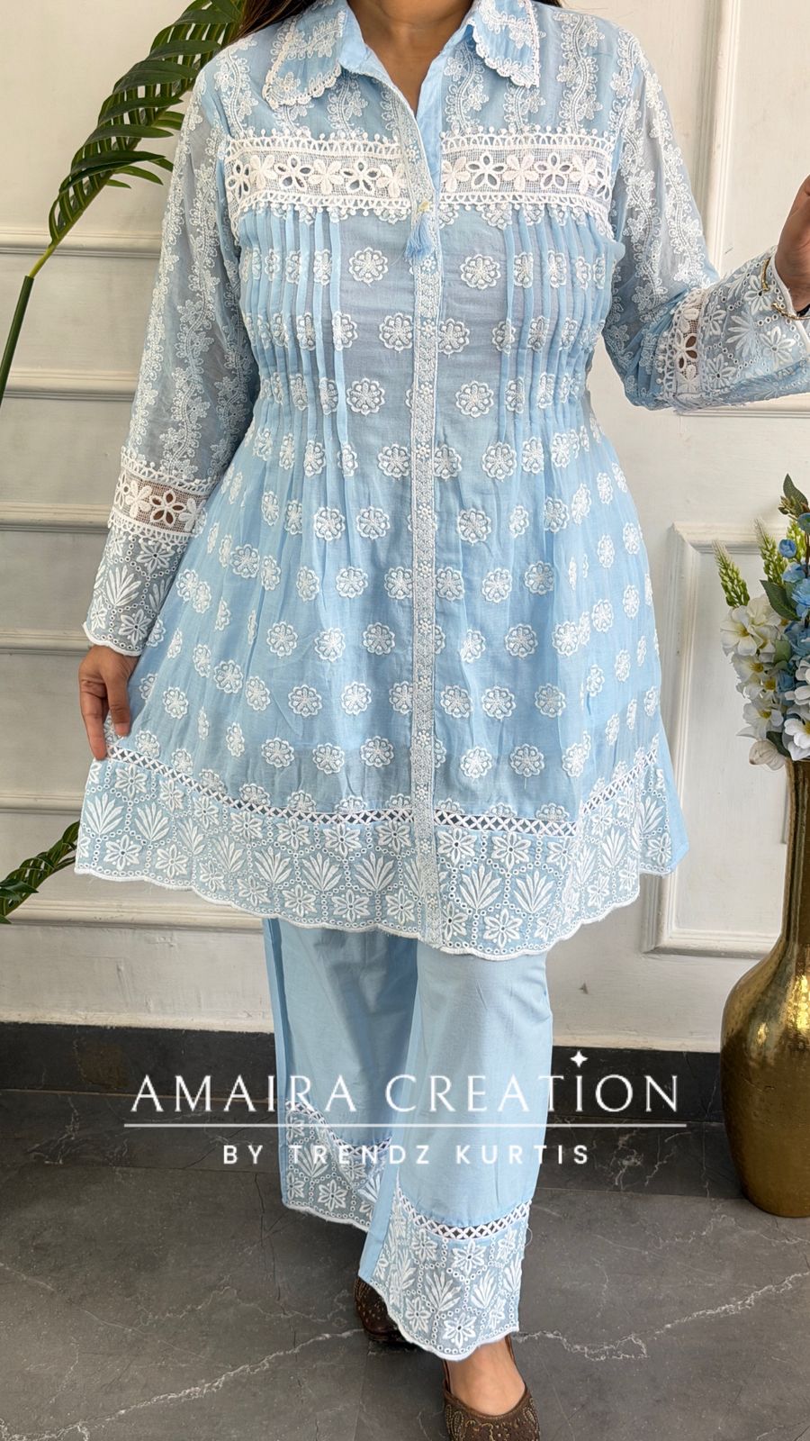 Mehrunissa (Sky Blue Color)