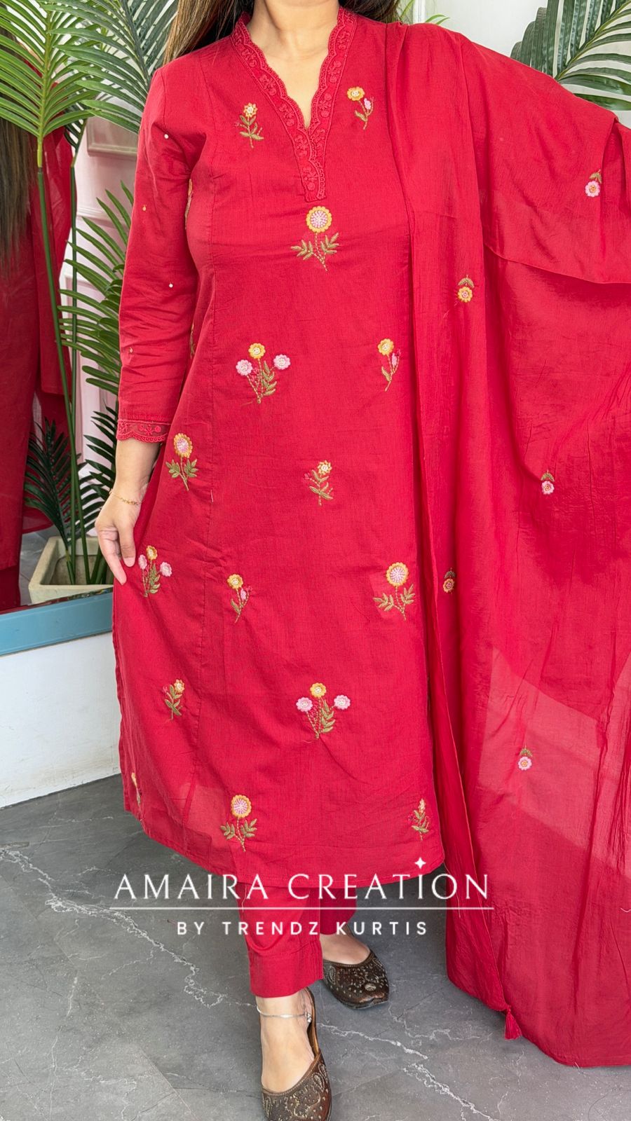 Indira ( Red Colour)