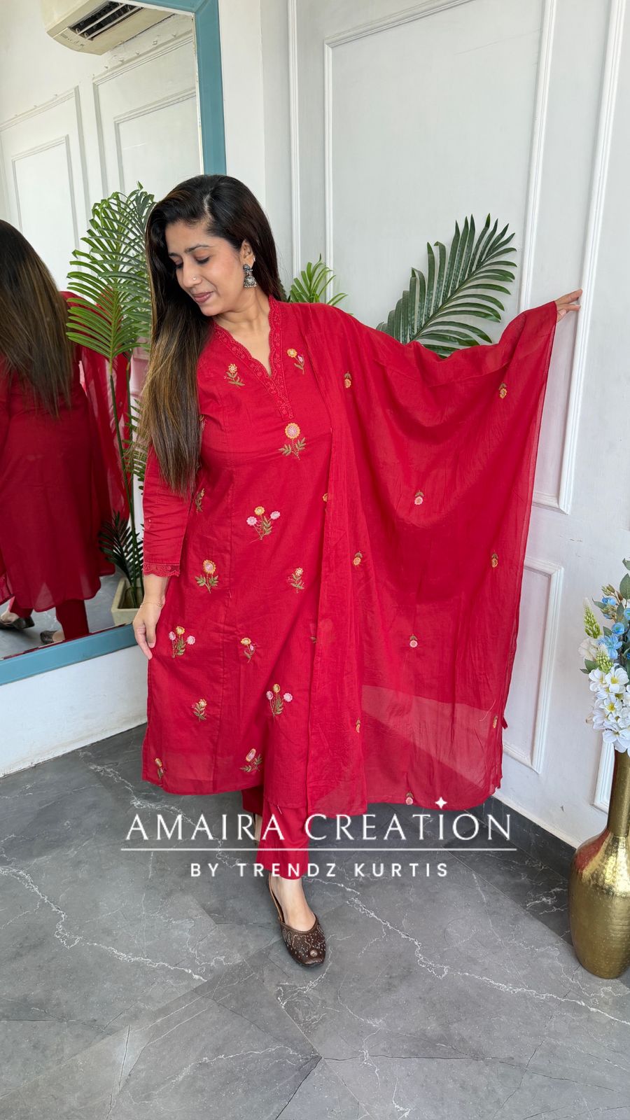 Indira ( Red Colour)
