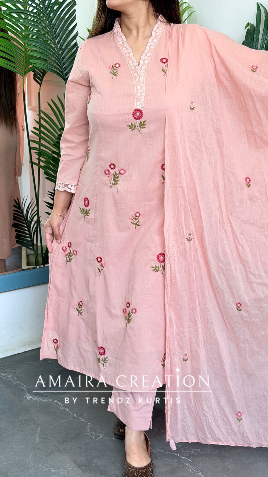 Indira (Peach Colour)