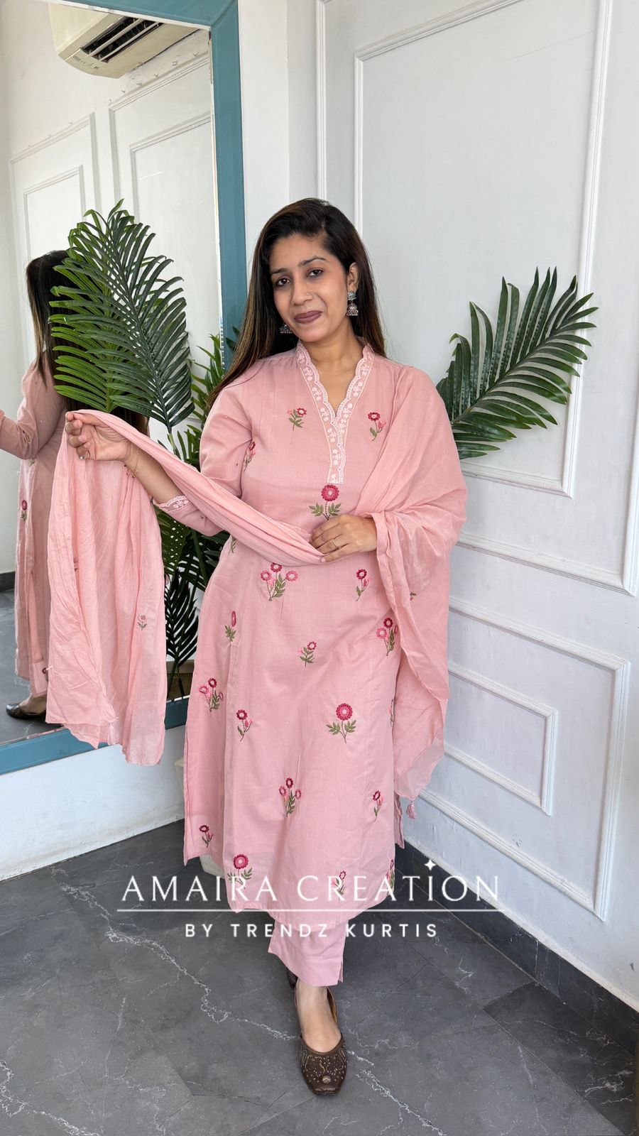 Indira (Peach Colour)