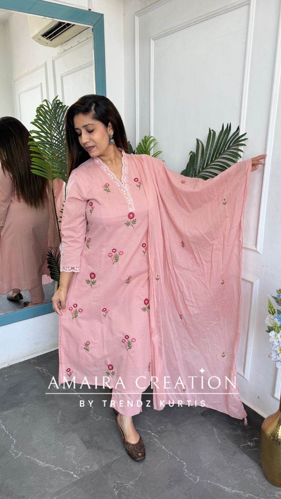Indira (Peach Colour)
