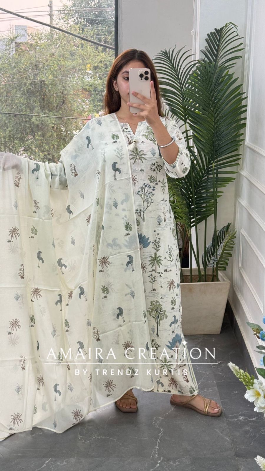 Safar (Cream Green Colour)