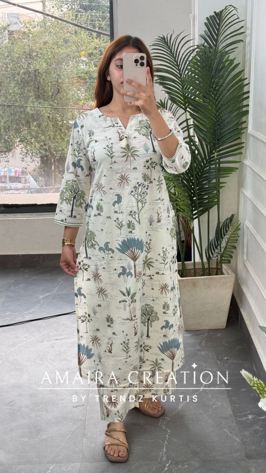 Safar (Cream Green Colour)