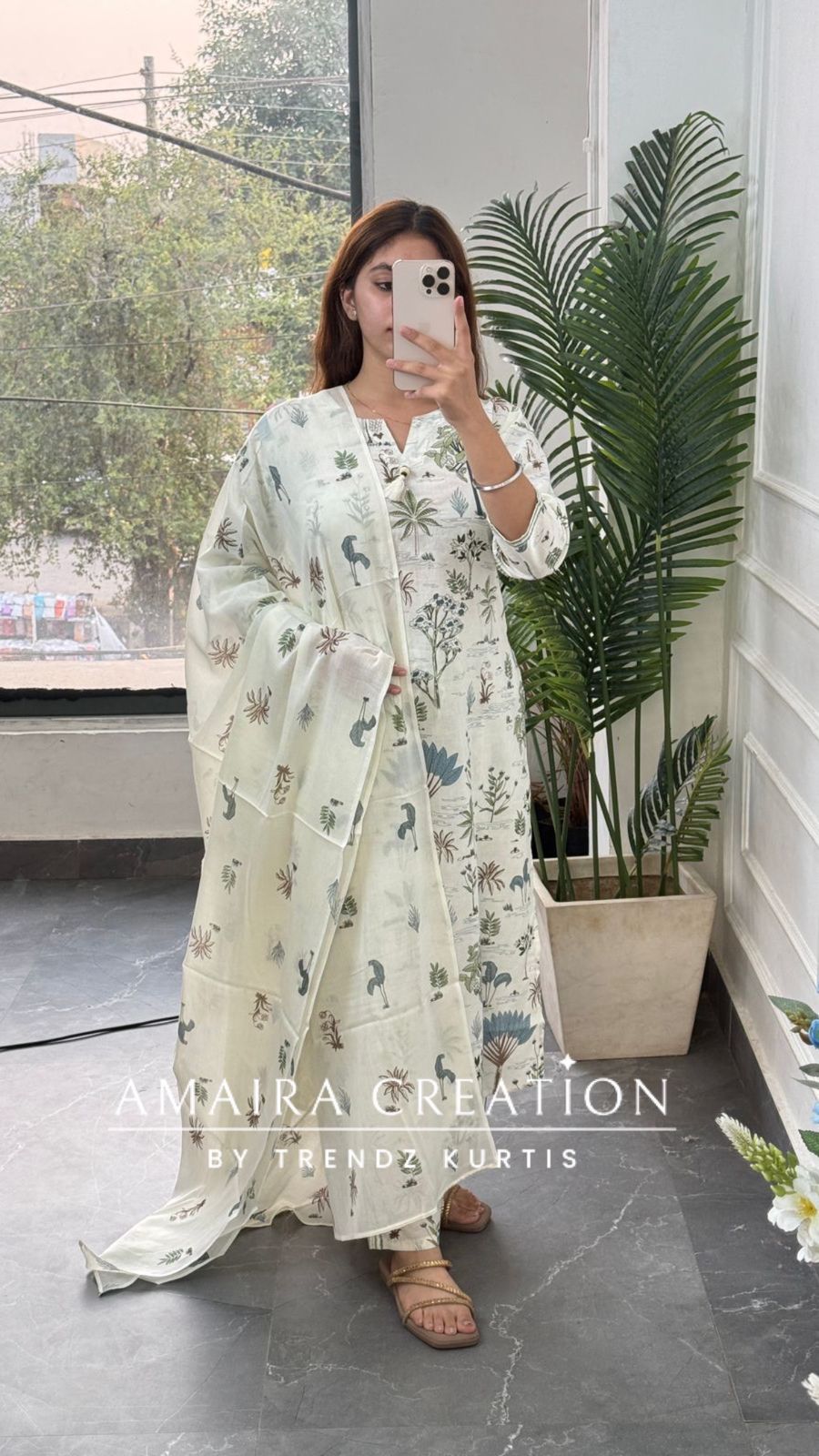 Safar (Cream Green Colour)