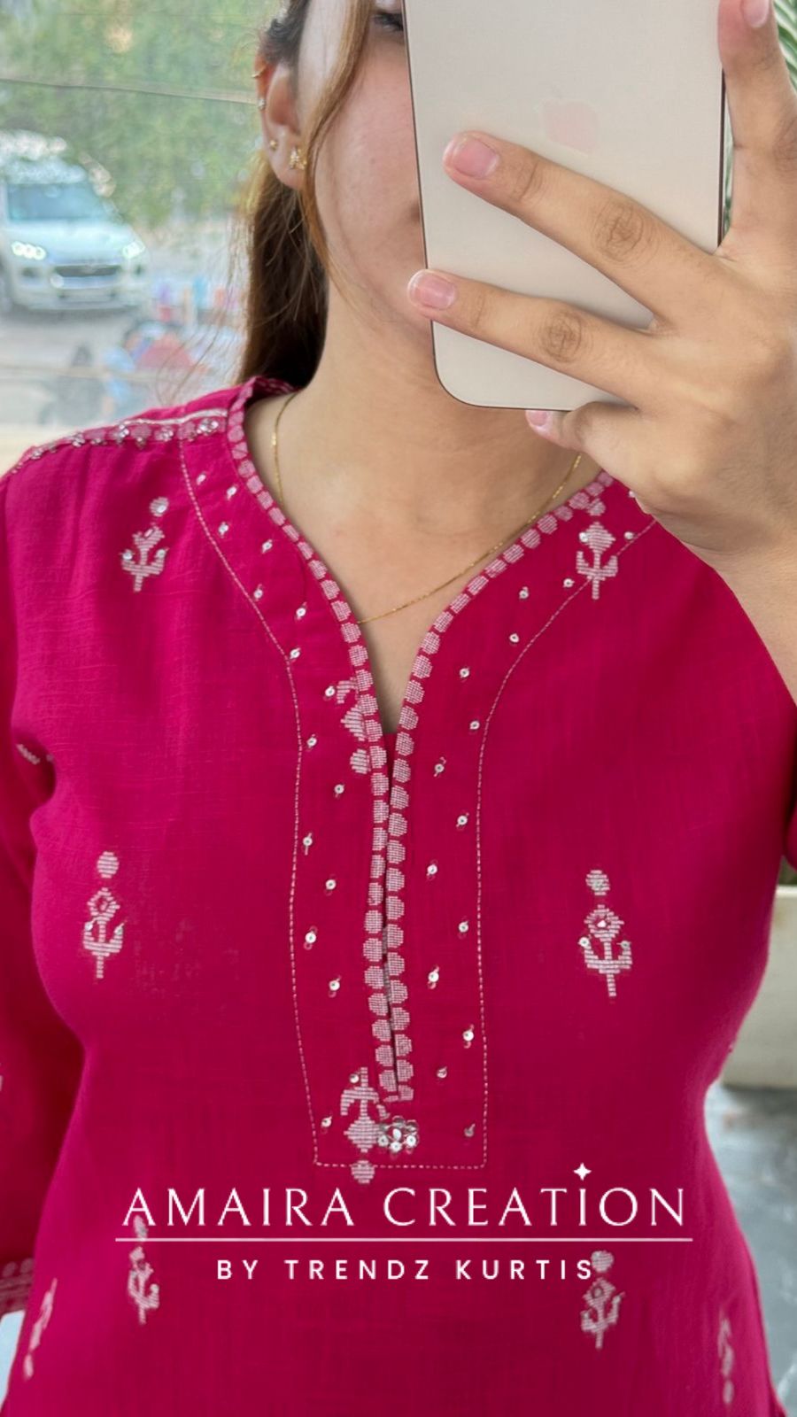 Afsaneh (Magenta Colour)