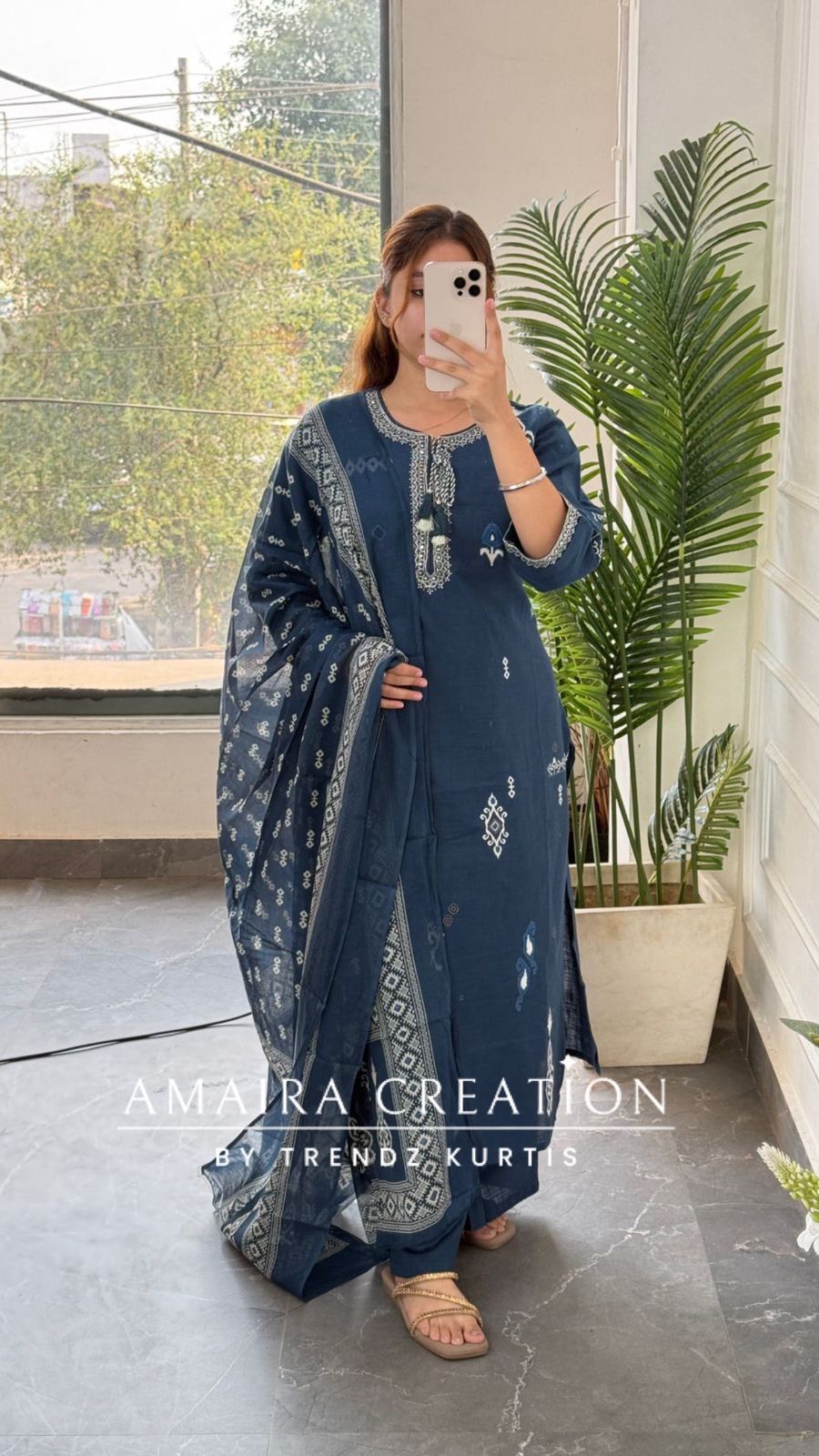 Kiran (Teal blue colour)