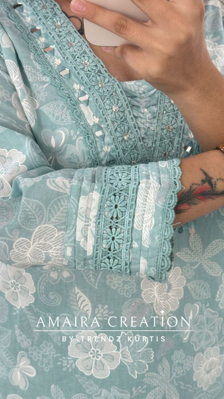 Nilofer (Sea Green colour)