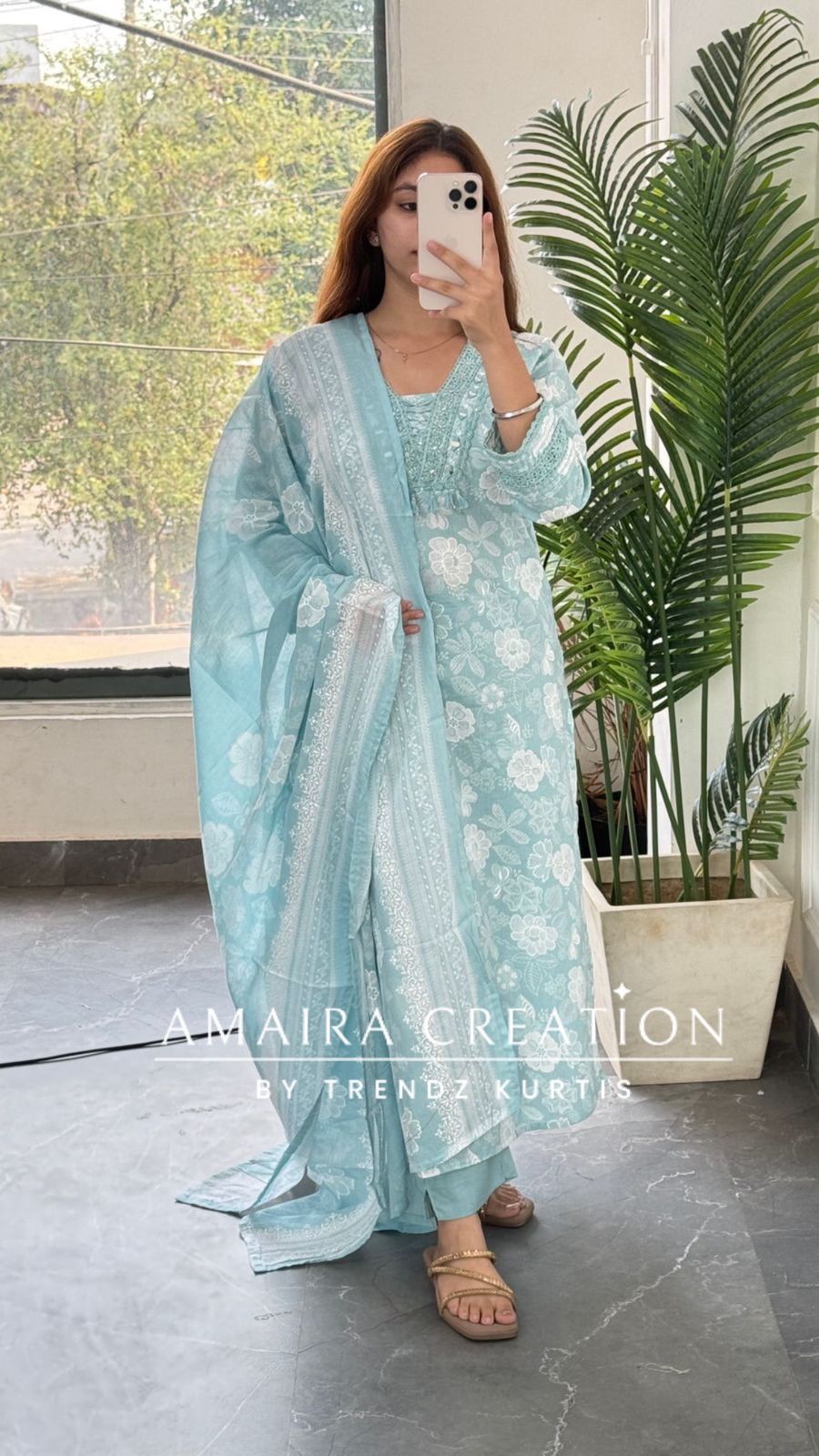 Nilofer (Sea Green colour)