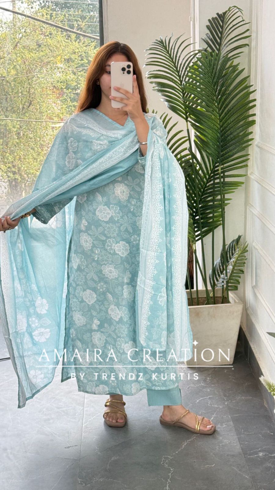 Nilofer (Sea Green colour)