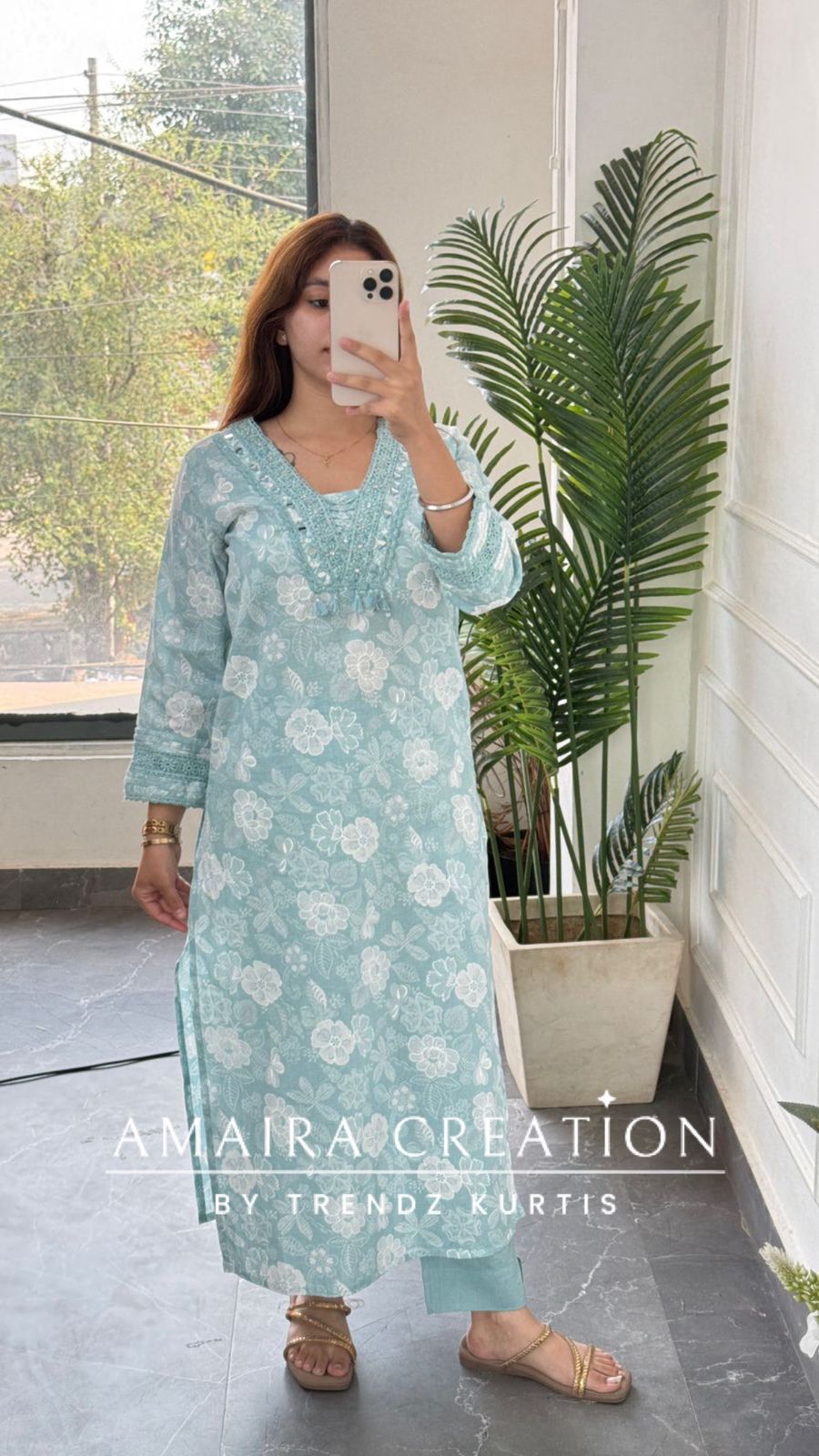 Nilofer (Sea Green colour)