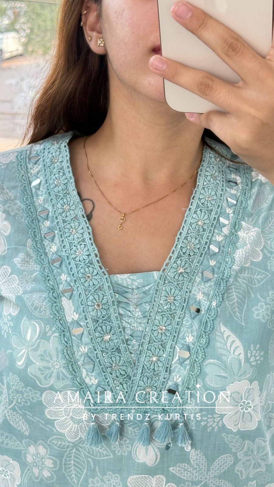Nilofer (Sea Green colour)