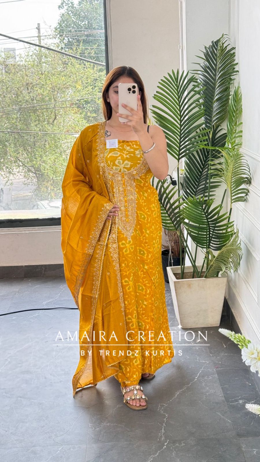 Premium Muslin Fabric Mustard Colour Unstitched Suit