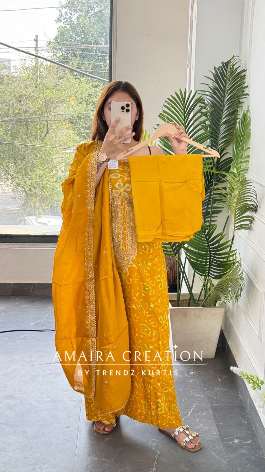 Premium Muslin Fabric Mustard Colour Unstitched Suit