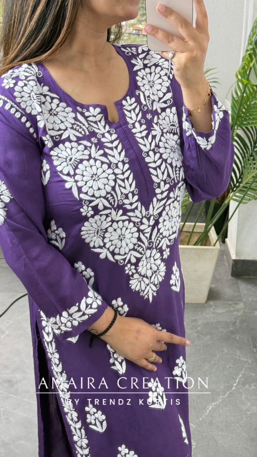 Aasmani (Purple Colour)