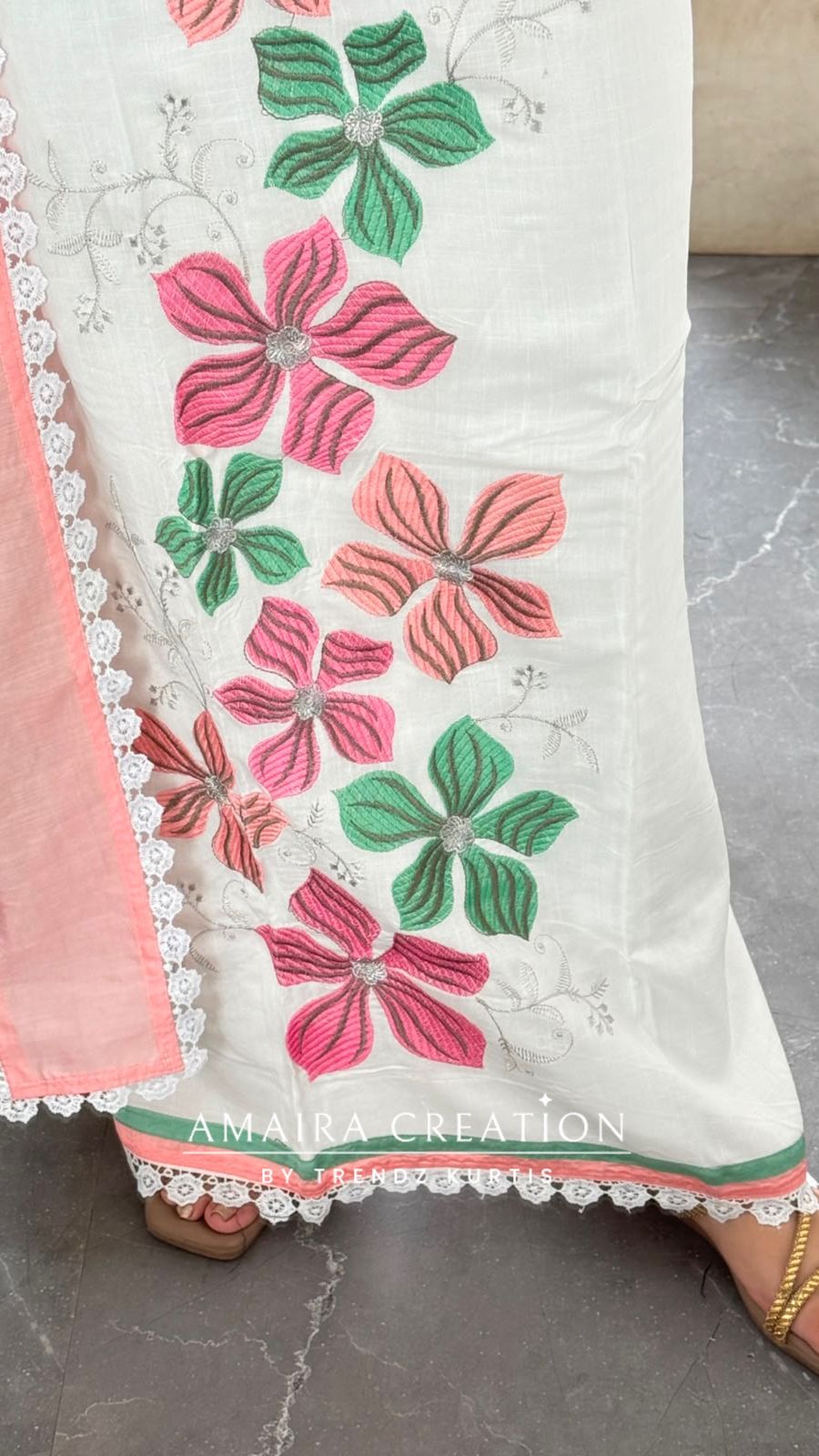 Premium Reyon Off White Colour Multi Thread Embroidery Unstitched Suit With Beautiful Dupatta