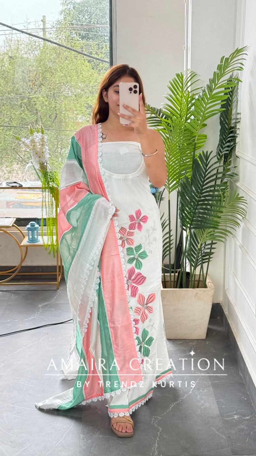 Premium Reyon Off White Colour Multi Thread Embroidery Unstitched Suit With Beautiful Dupatta