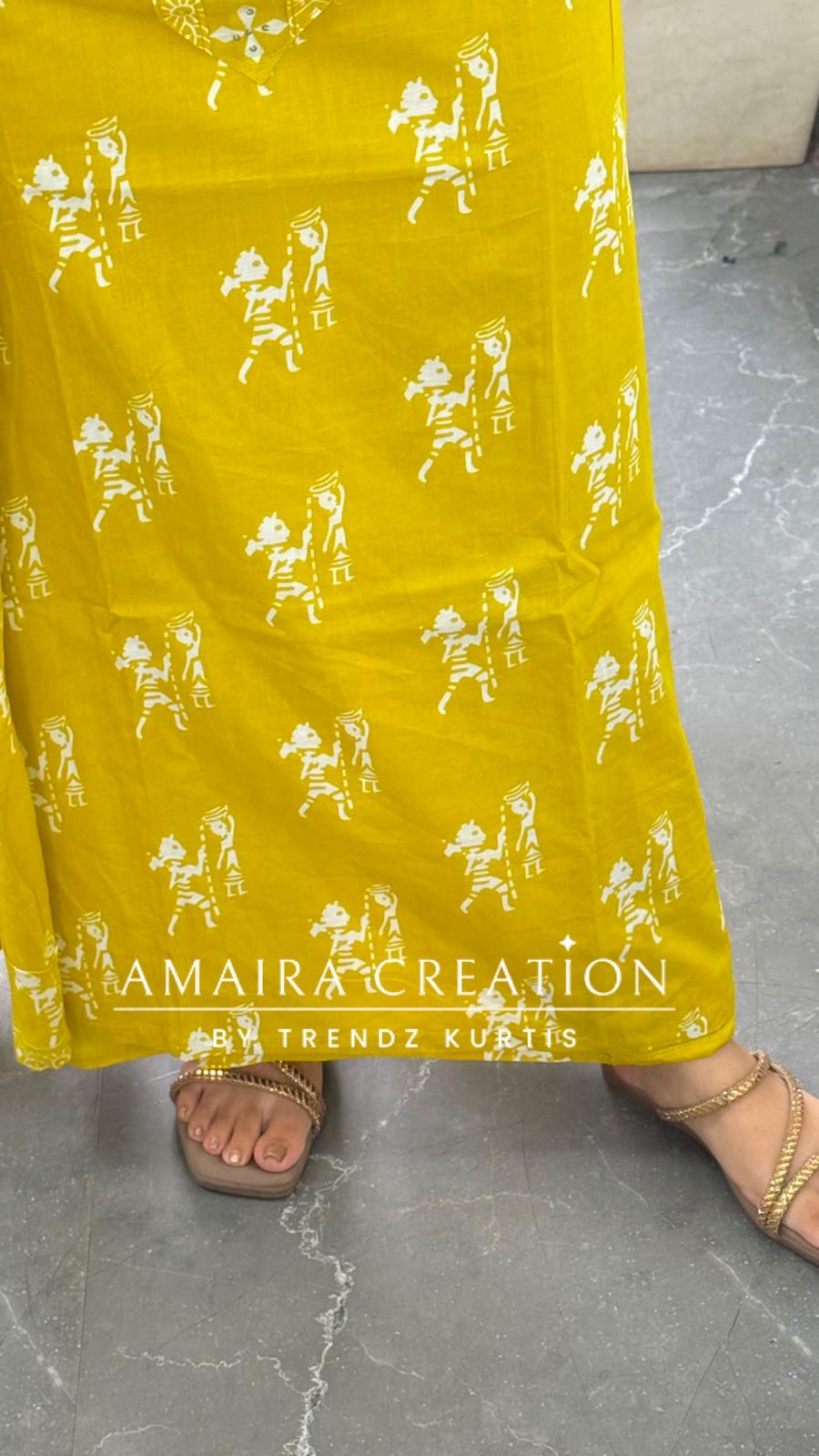 Premium Cotton Yellow Colour Unstitched Suit