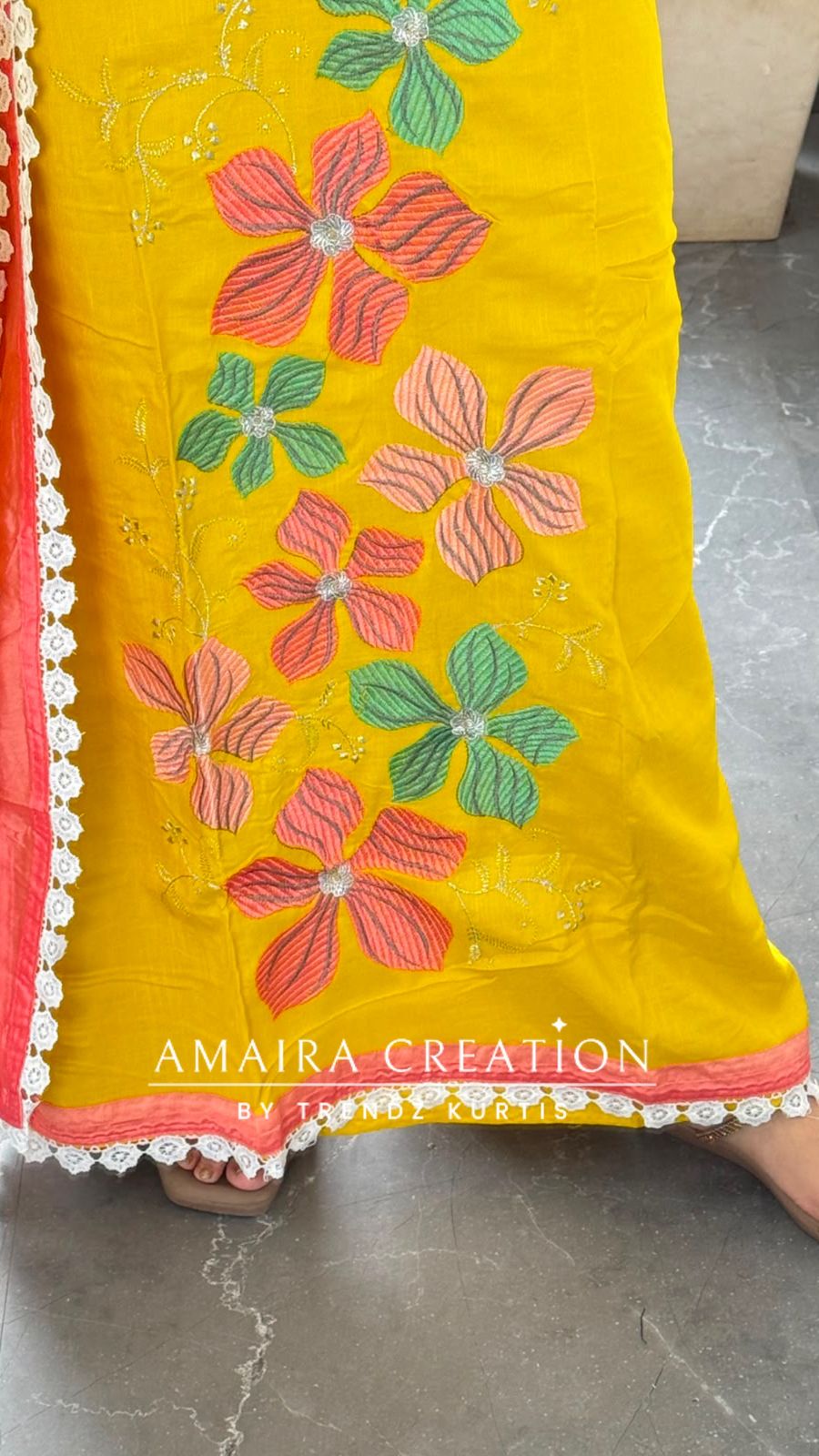 Premium Reyon Mustard Colour Multi Thread Embroidery Unstitched Suit With Beautiful Dupatta