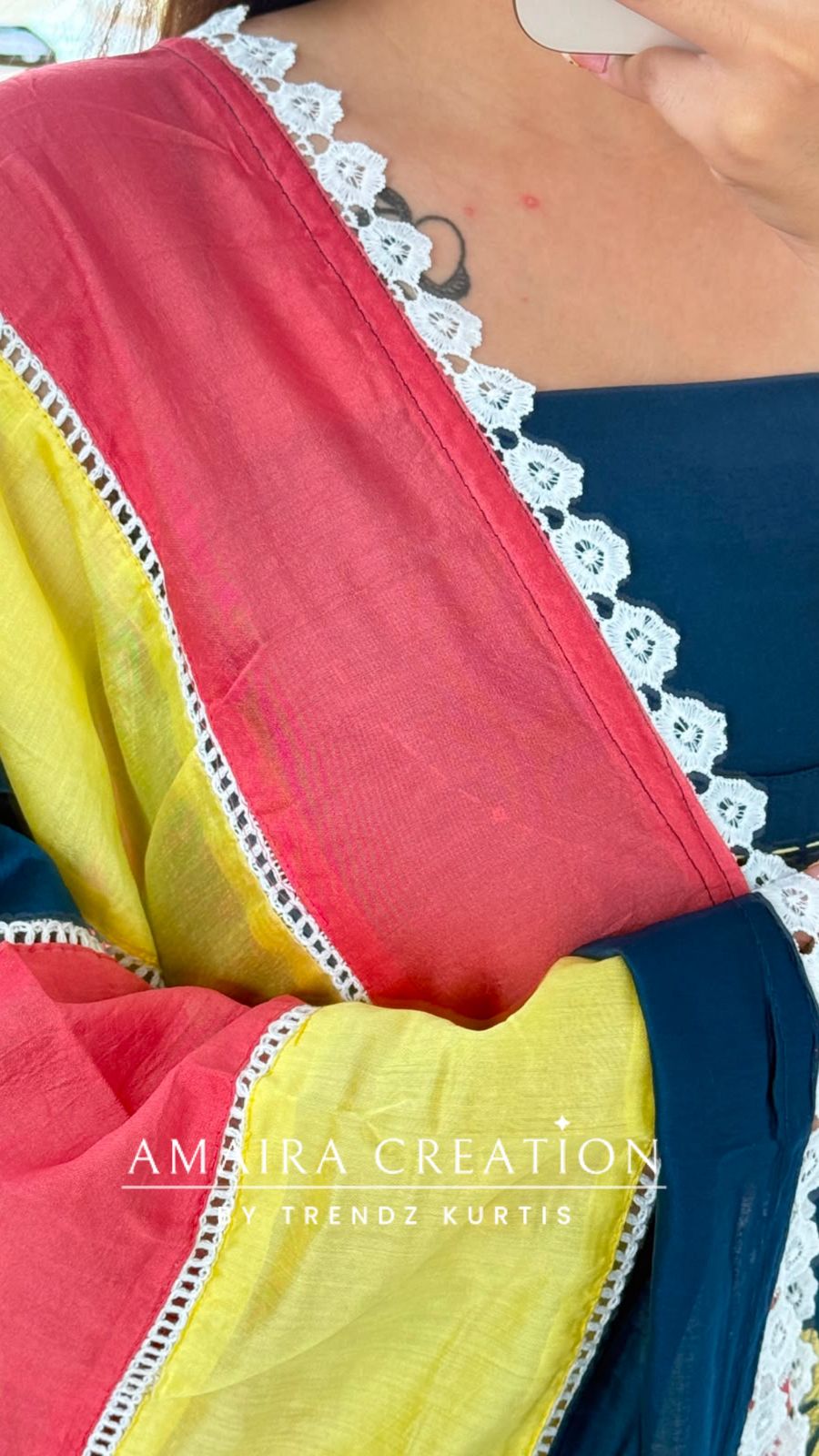 Premium Reyon Blue Colour Multi Thread Embroidery Unstitched Suit With Beautiful Dupatta