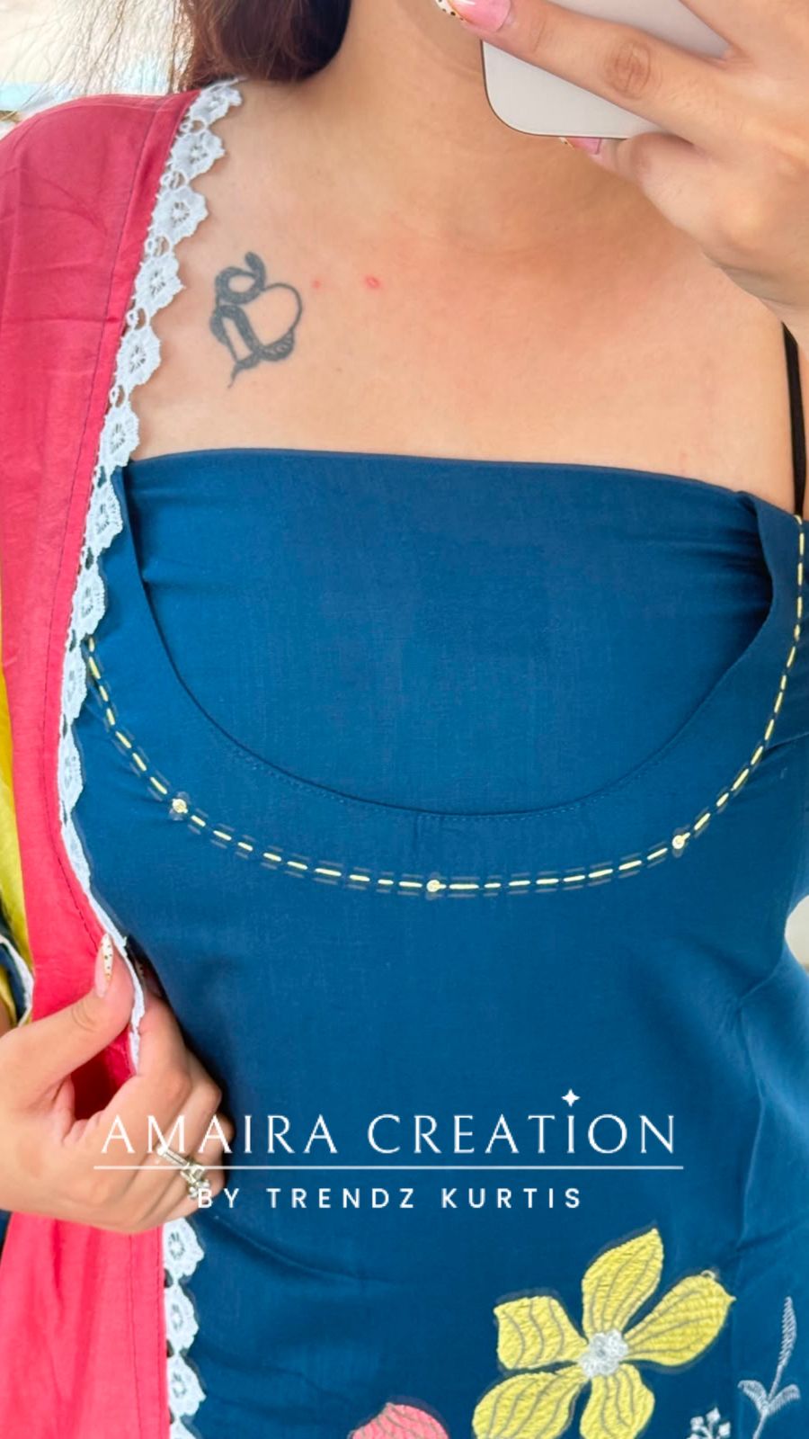 Premium Reyon Blue Colour Multi Thread Embroidery Unstitched Suit With Beautiful Dupatta