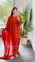 Nizam Farsi Salwar (Rust Colour) (Back Side Dori Pattern)