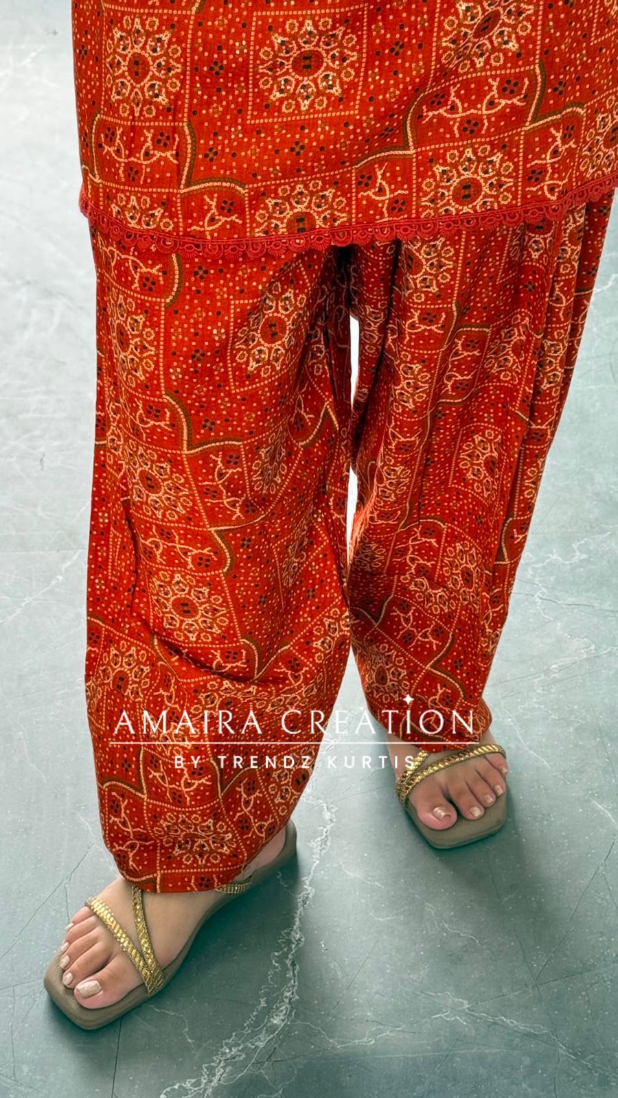Nizam (Rust Colour) (Back Side Dori Pattern)