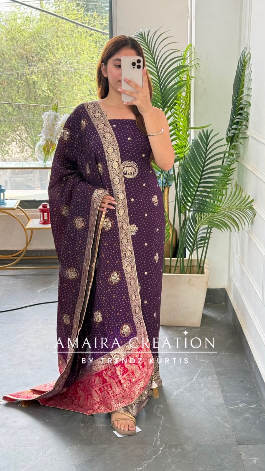 Premium Silk Purple Colour Unstitched Suit With Beautiful Dual Shade Banarasi Silk Dupatta