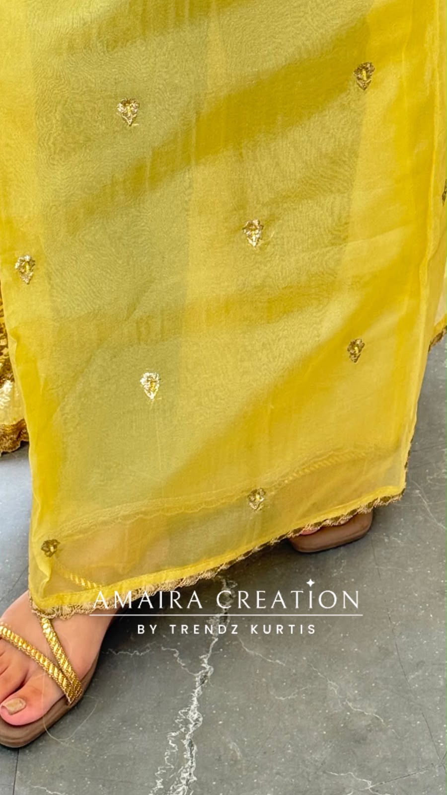 Premium Tissue Organza Yellow Colour Unstitched Suit With Beautiful Zari Work Dupatta