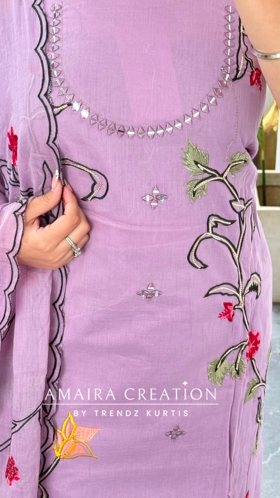 Premium cotton Unstitch Suit With Cotton Embroidered Dupatta