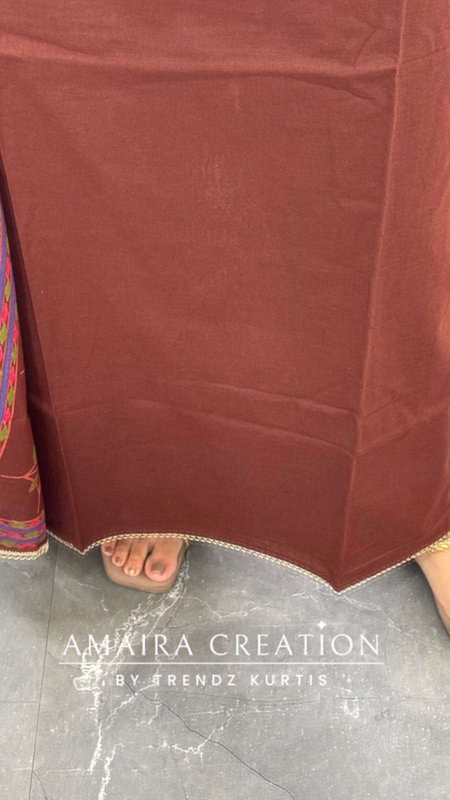 Premium Cotton Chocolate Colour Unstitched Suit