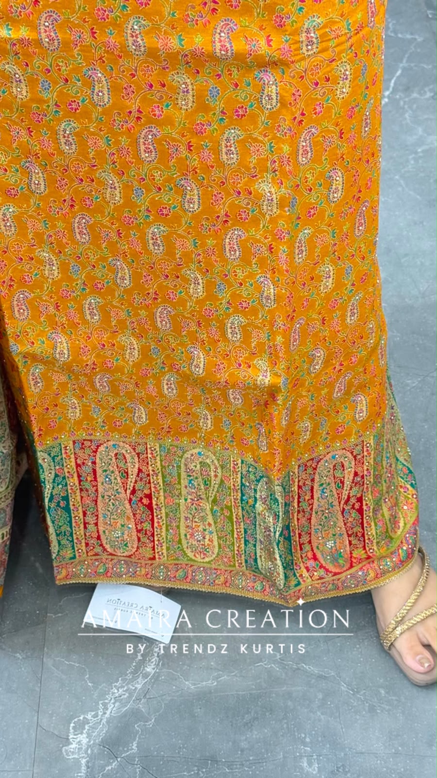 Premium Banarasi Brocket Fabric Mustard Colour Unstitched Suit With Royal Dupatta