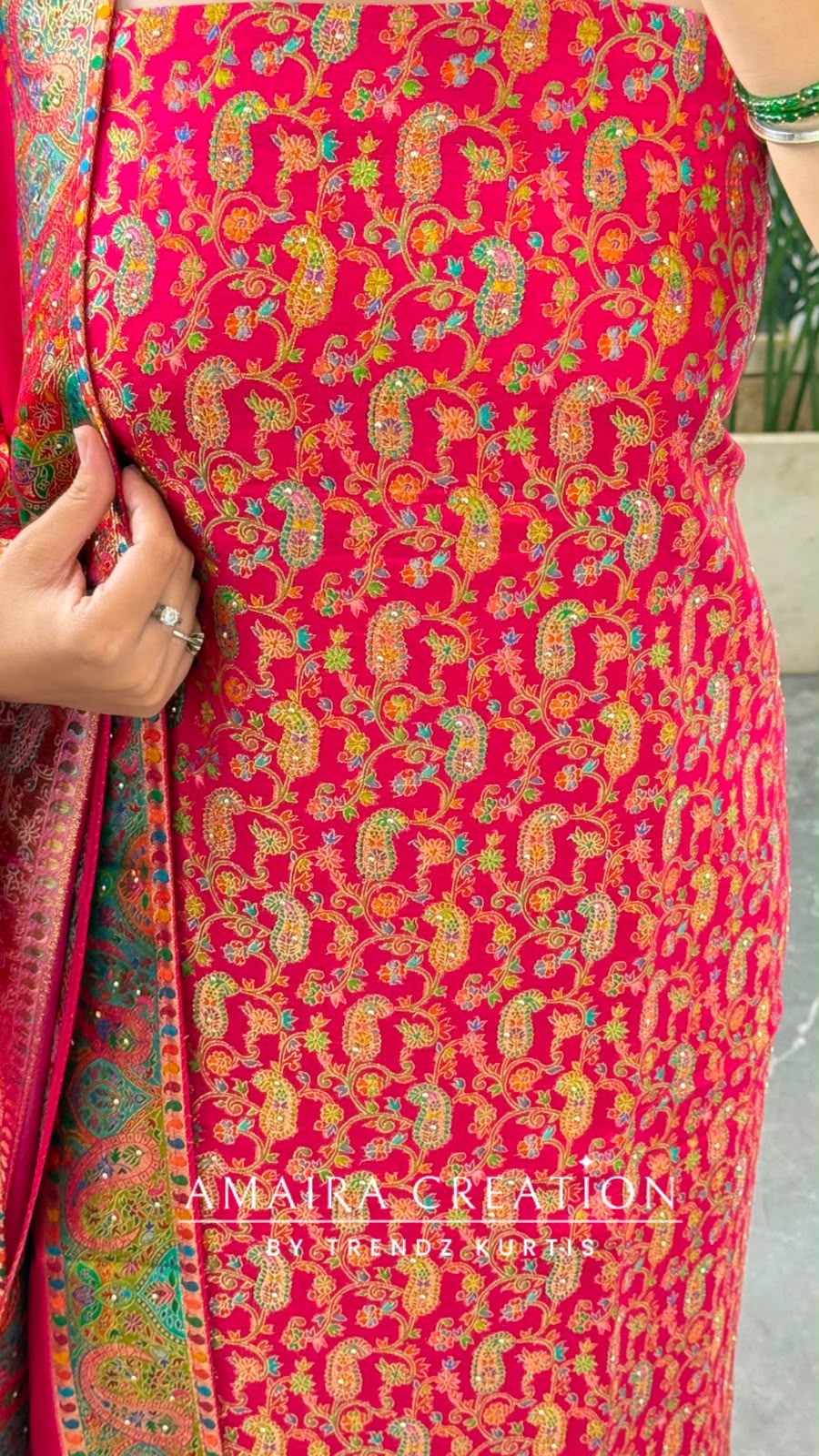 Premium Banarasi Brocket Fabric Magenta Colour Unstitched Suit With Royal Dupatta