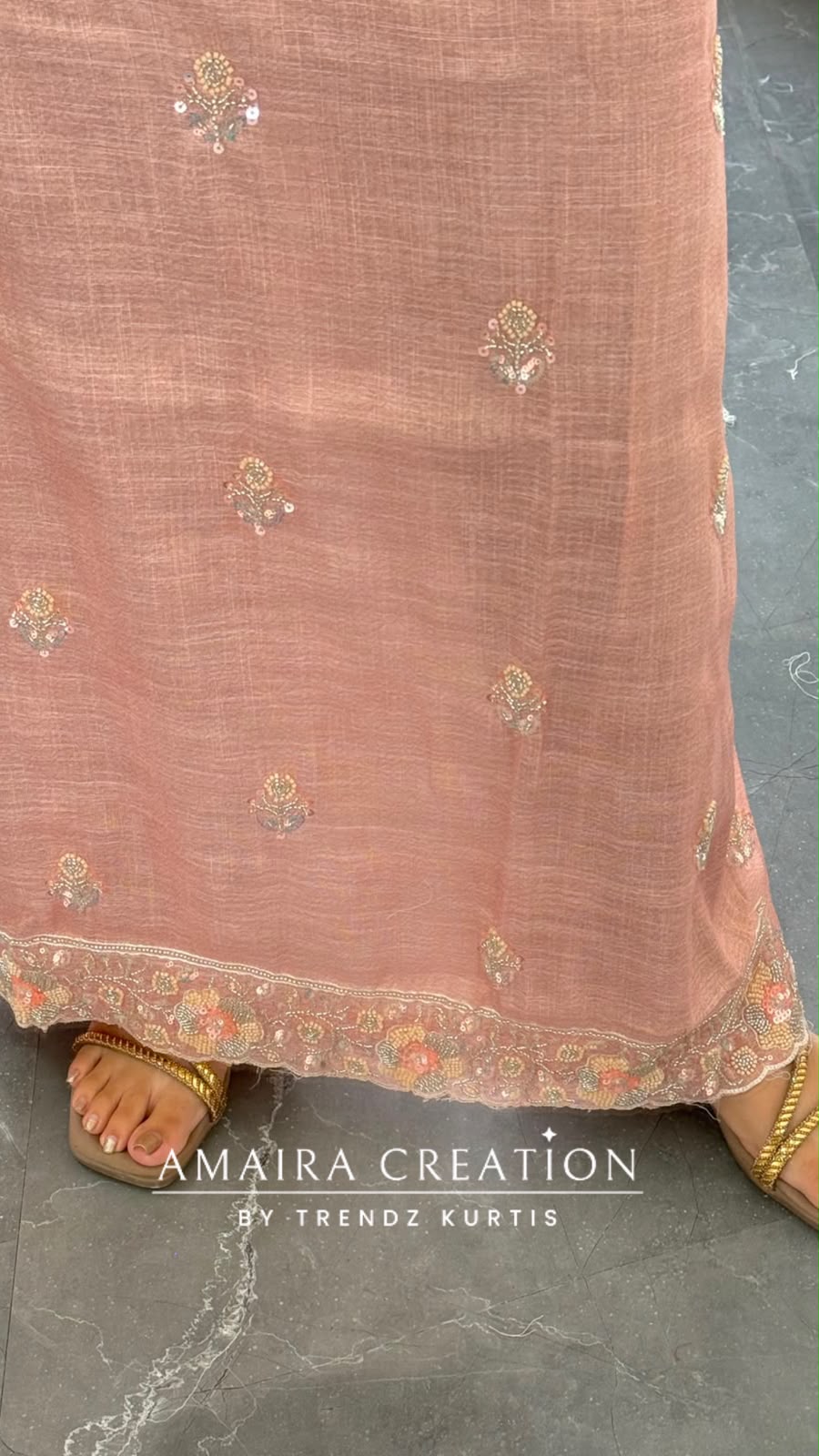 Premium Shimmer Silk Peach Colour Unstitched Suit With Silk Fabric Printed Dupatta