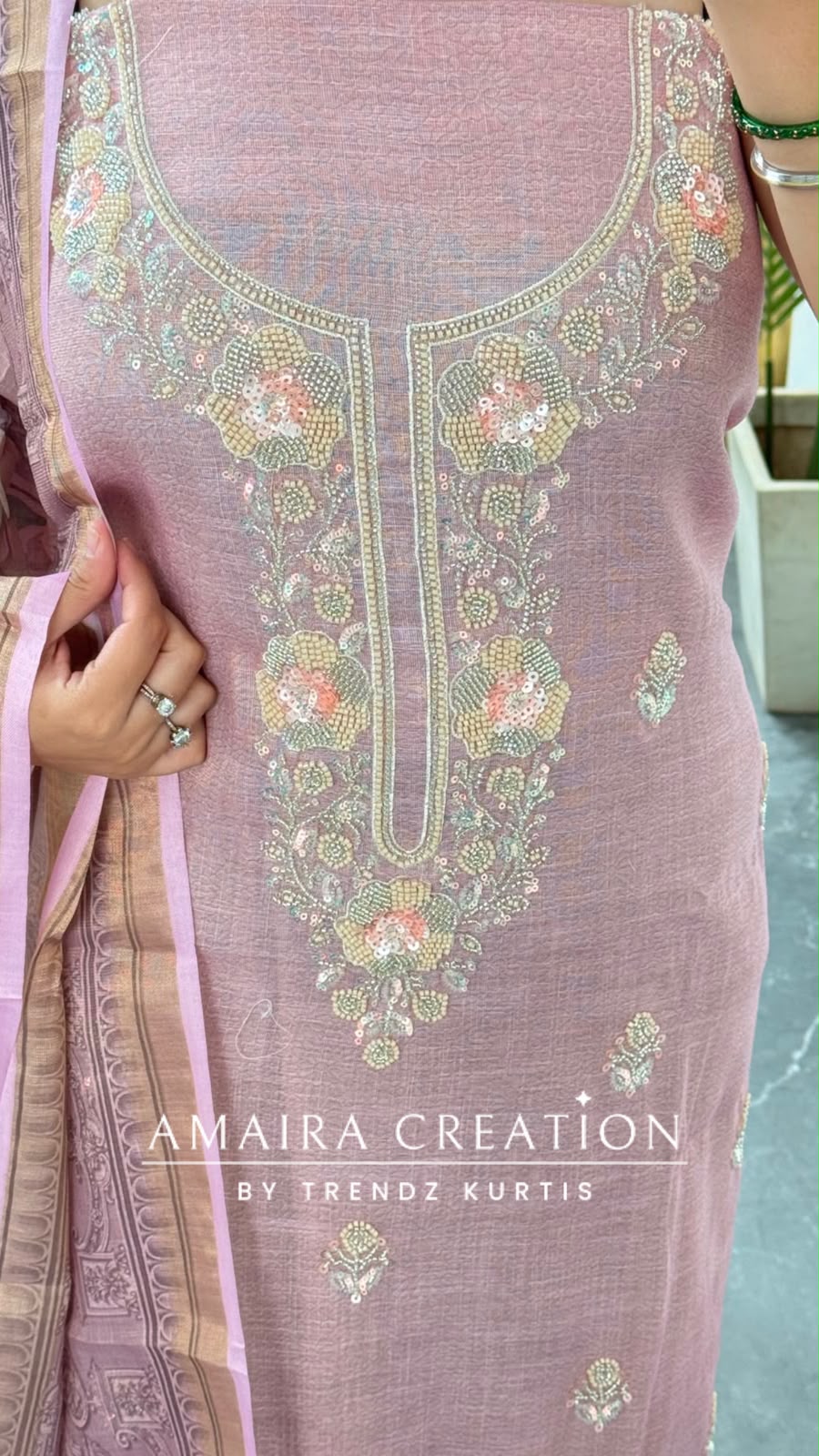 Premium Shimmer Silk Pink Colour Unstitched Suit With Silk Fabric Printed Dupatta