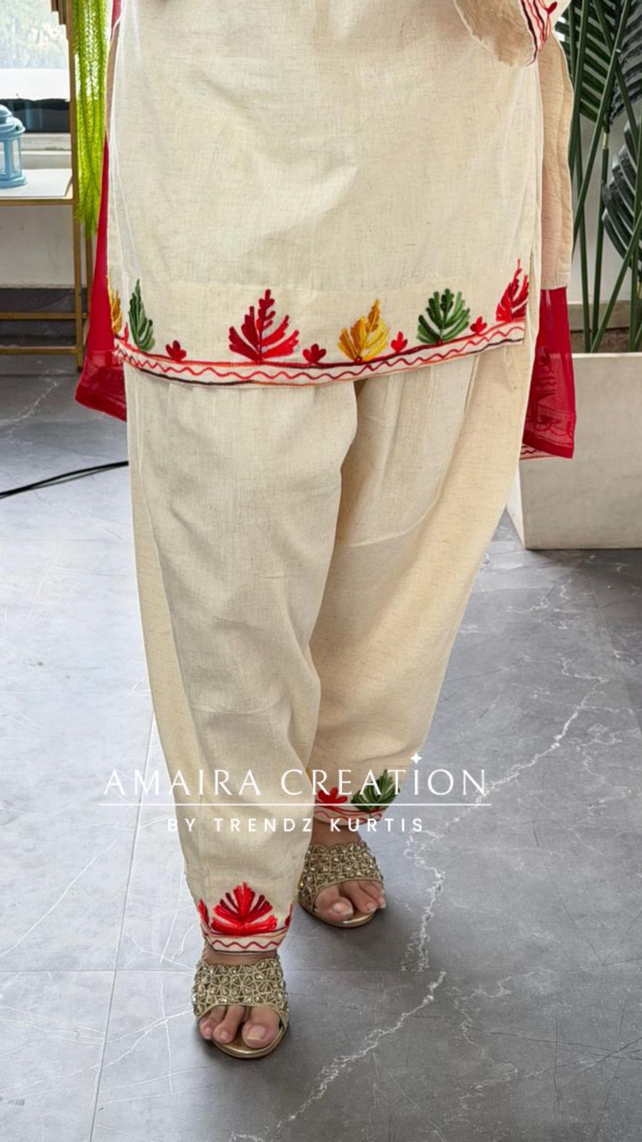 Kashmiri Gulmarg Hand-Embroidered Suit