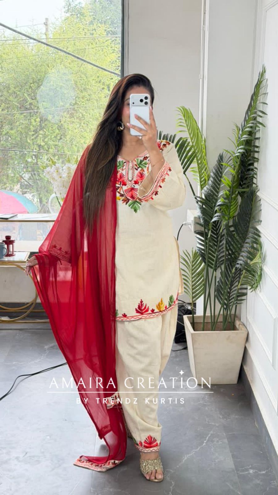 Kashmiri Gulmarg Hand-Embroidered Suit