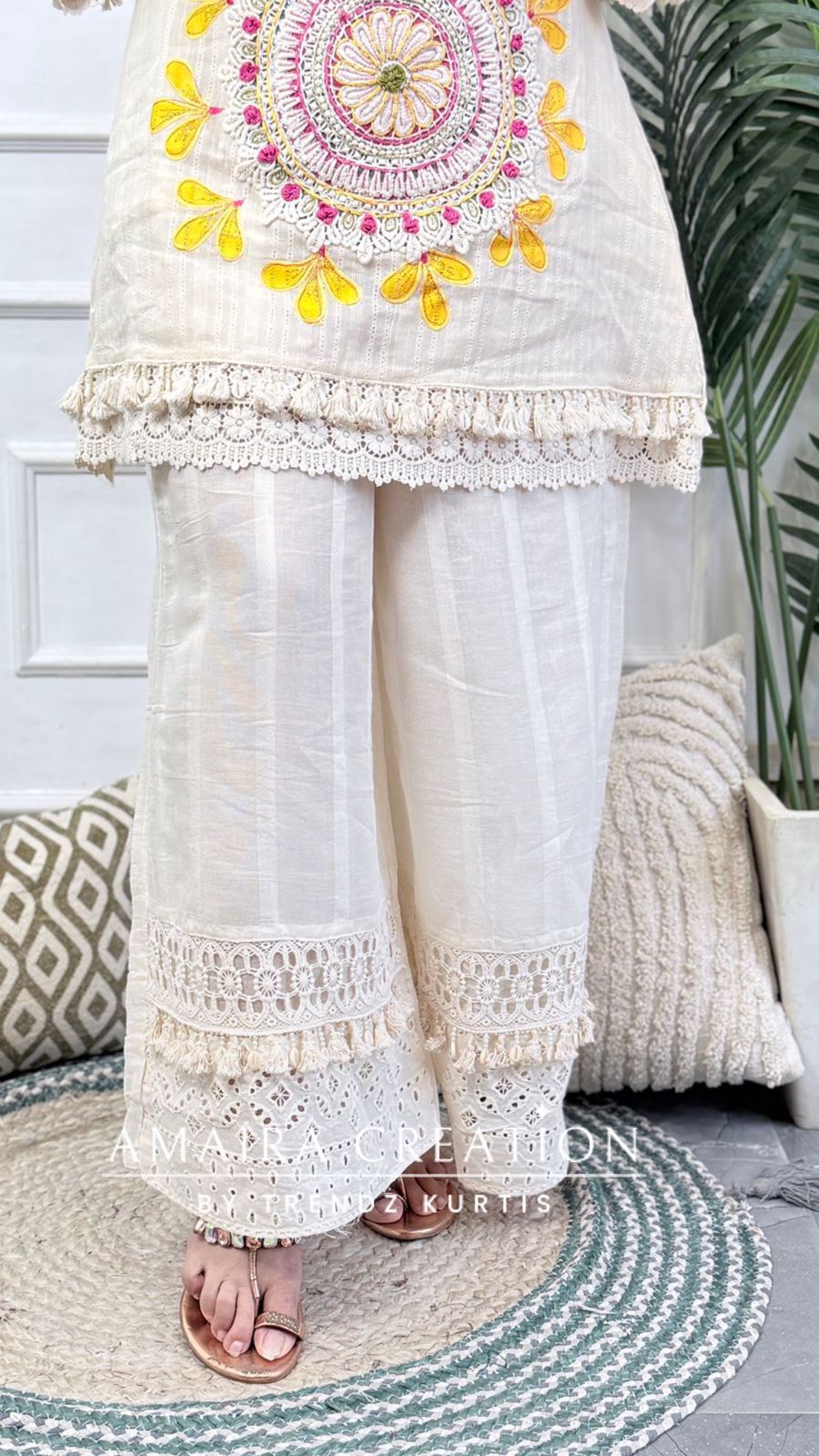 Premium Cotton Peplum Plazo Set