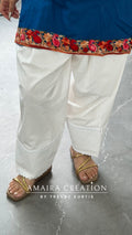Premium Cotton White Farsi (Bottom Only Free Size)