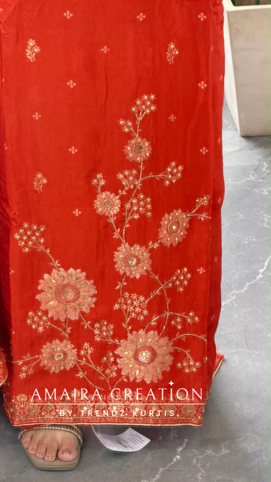 Premium Silk Orange Colour Unstitch Suit With Full Heavy Silk Dupatta