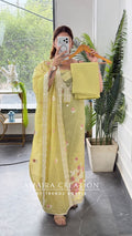 Premium Muslin Laguna Colour Beautiful Embroidered Unstitch Suit