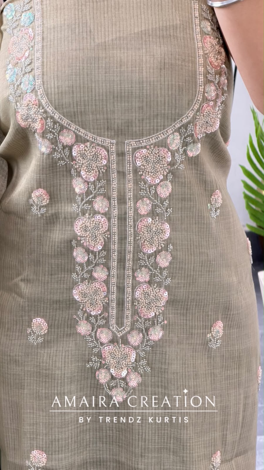 Premium Shimmer Silk Pista Colour Unstitch Suit With Printed Dupatta