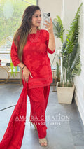 Ruhani Red Cotton Set