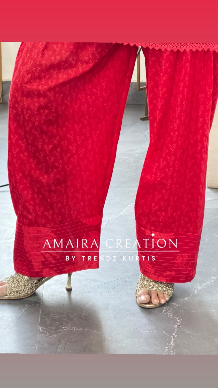 Ruhani Red Cotton Set
