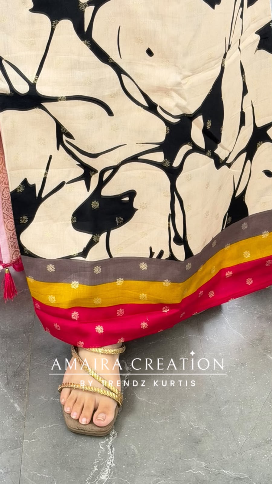 Premium Glaze Cotton Multi Beige Colour Unstitch Suit